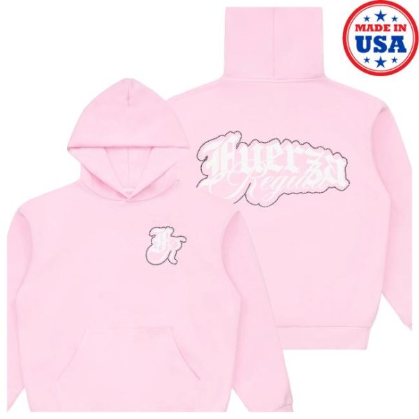 Fuerza Regida Store Merch Stones Pink Hoodie