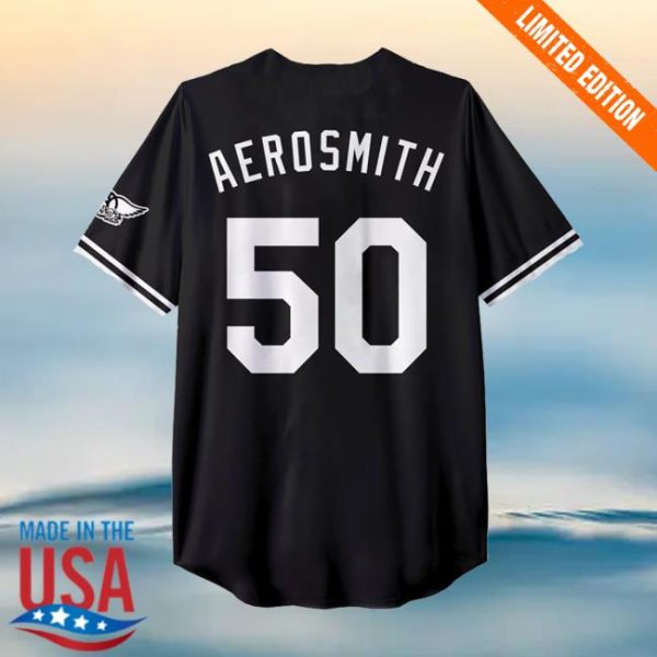 Aerosmith Store Merch 50 Years Baseball Jersey