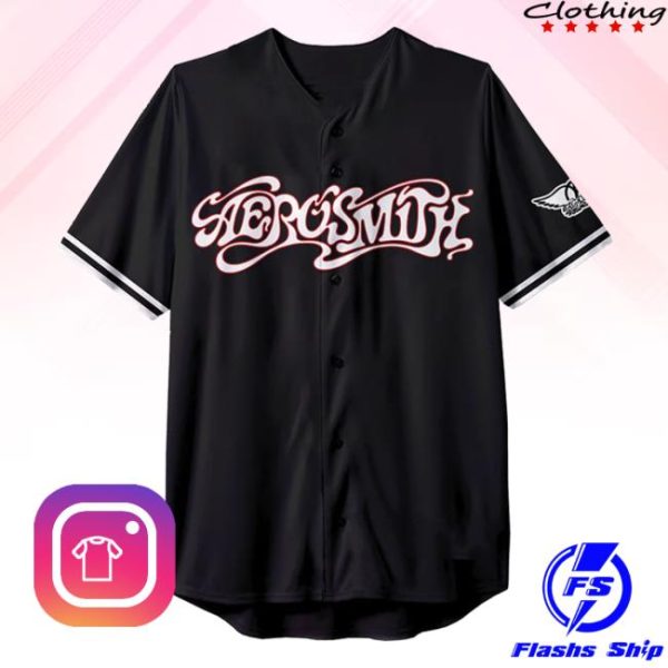 Aerosmith Store Merch 50 Years Baseball Jersey