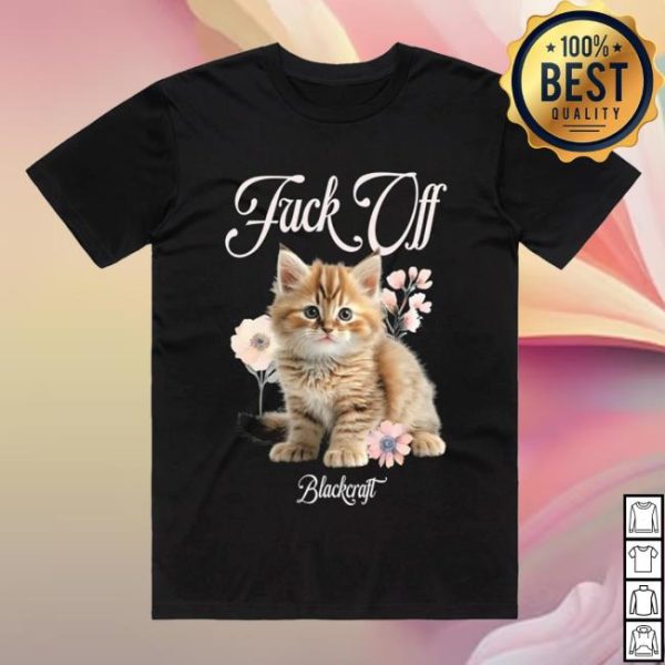 Official Merchandise Store Merch Blackcraft F Off Cat Black T-Shirt