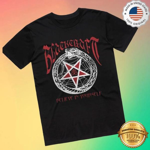 Official Merchandise Store Merch Blackcraft Red Pentagram Black T-Shirt