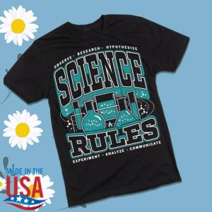 Raygunsite Store Merch Science Rules Max Collegiate Shirt