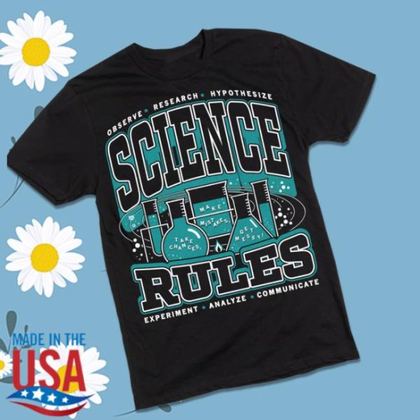 Raygunsite Store Merch Science Rules Max Collegiate Shirt