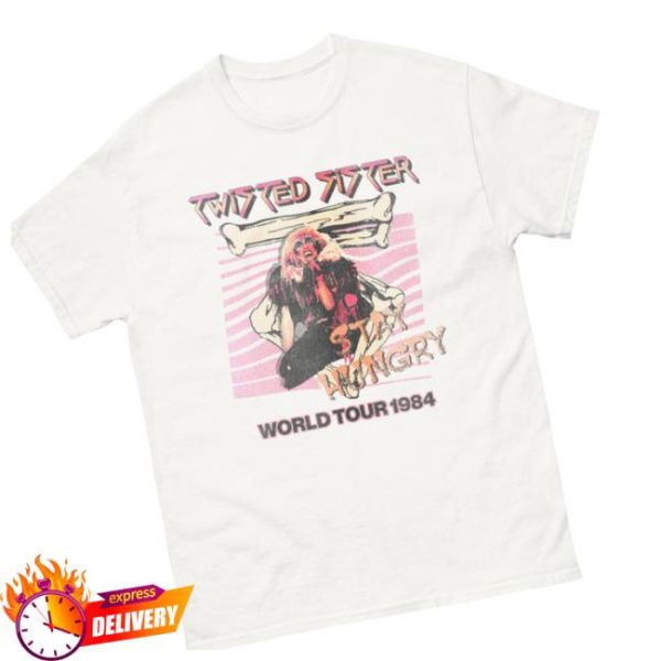 Rhino Store Merch Twisted Sister Stay Hungry World Tour T-Shirt