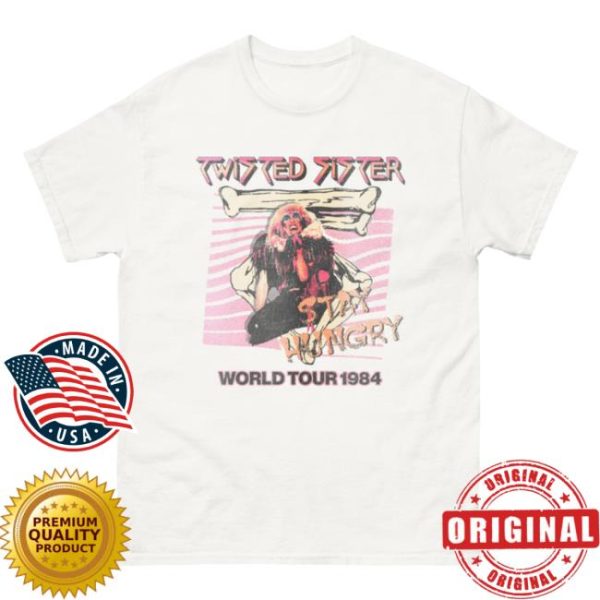 Rhino Store Merch Twisted Sister Stay Hungry World Tour T-Shirt