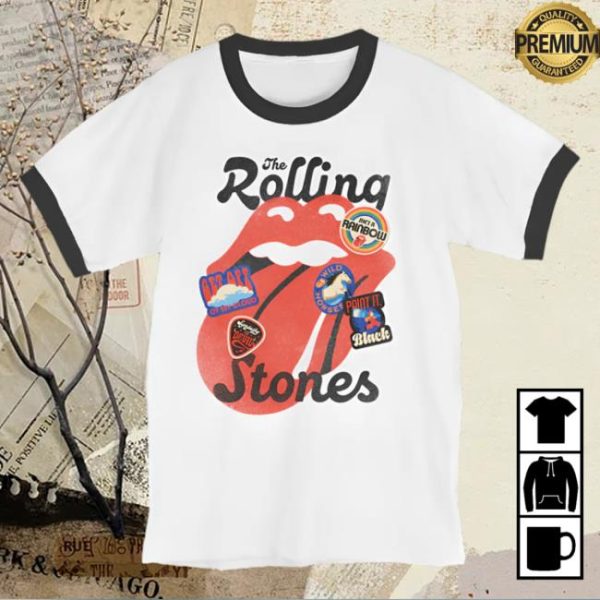 The Rolling Stones Shop Store Stickered Tongue Ringer