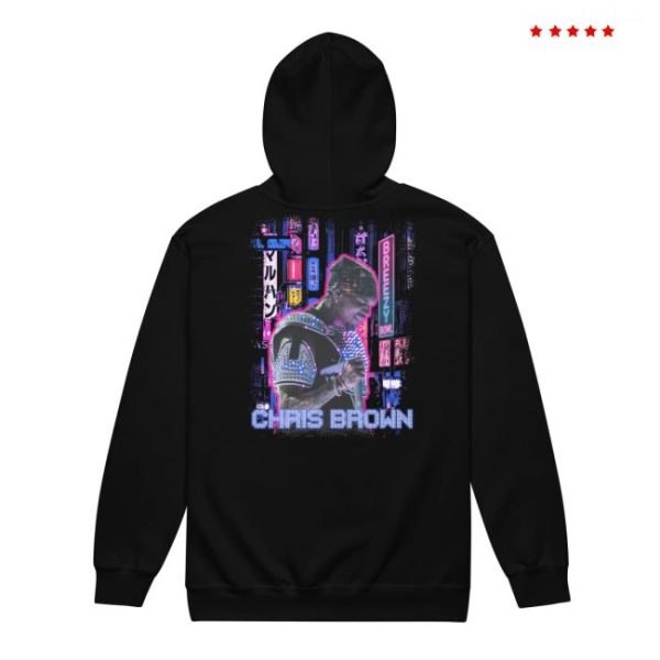 Shopchrisbrown Store Merch Breezy Bowl Xx Light Bright Zip Up Hoodie