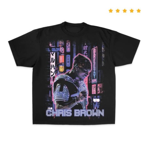 Shop Chris Brown Store Merch Breezy Bowl Xx Light Bright SS T-Shirt