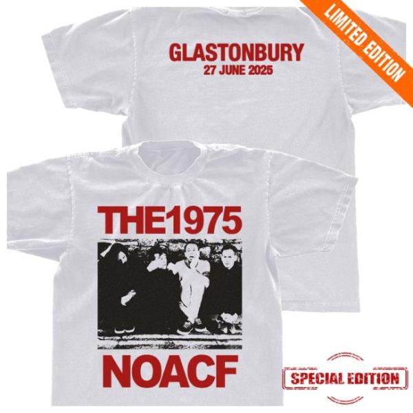 The 1975 Store Merch Noacf Photo Glastonbury 2025 T-Shirt