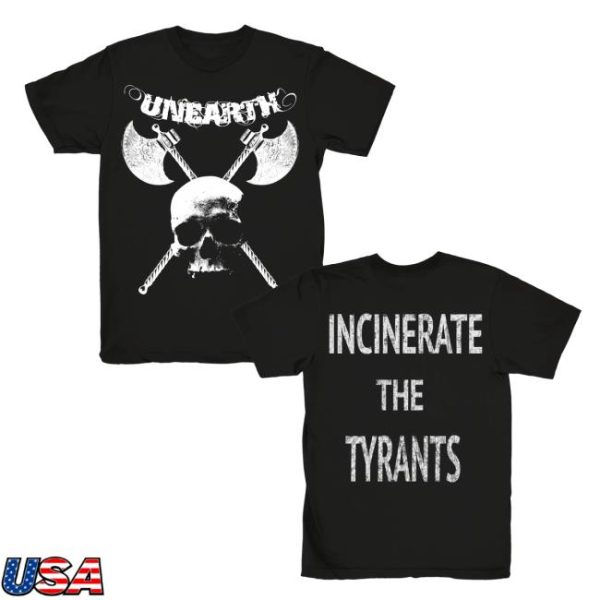 Merchnow Store Merch Incinerate The Tyrants Black T-Shirt