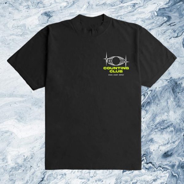 Outrank Brand Store Merch Worldwide Ultra Heavyweight Black T-Shirt