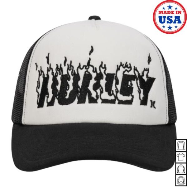 Hurley Store Merch Hurley X Travis Barker Flame Trucker Hat