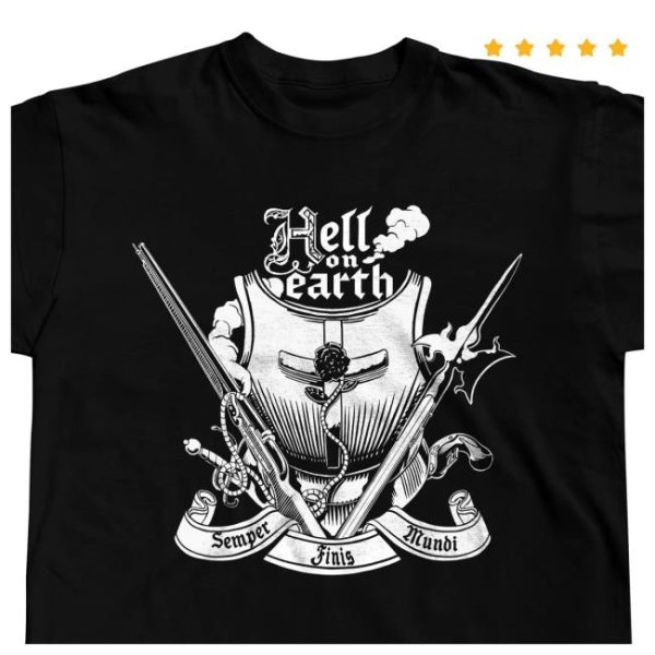 Chapotraphouse Store Merch Hell On Earth Coat Of Arms T-Shirt