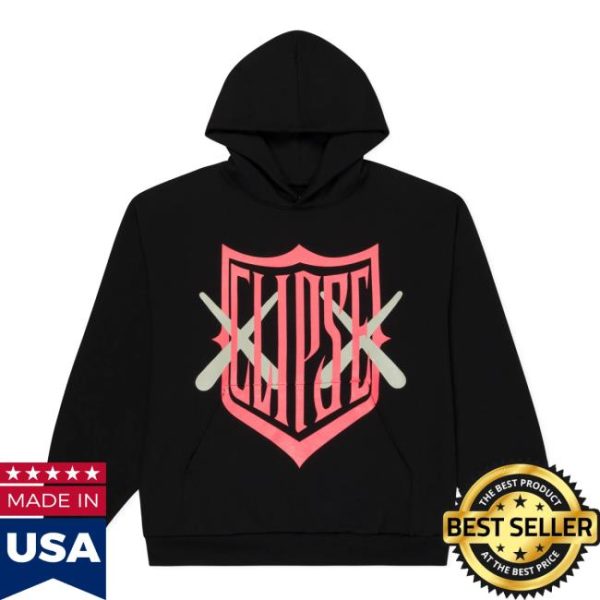 Letgodsortemout Store Merch Kaws X Clipse Let God Sort Em Out Shield Hoodie