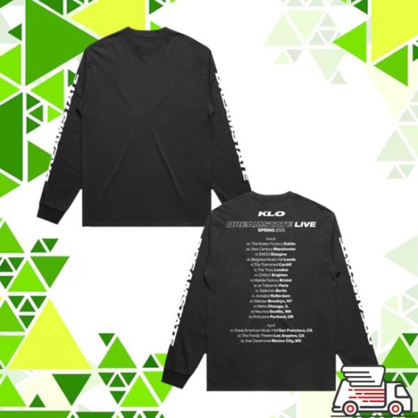 Dirty Hit Store Merch Kelly Lee Owens Dreamstate Tour Longsleeve