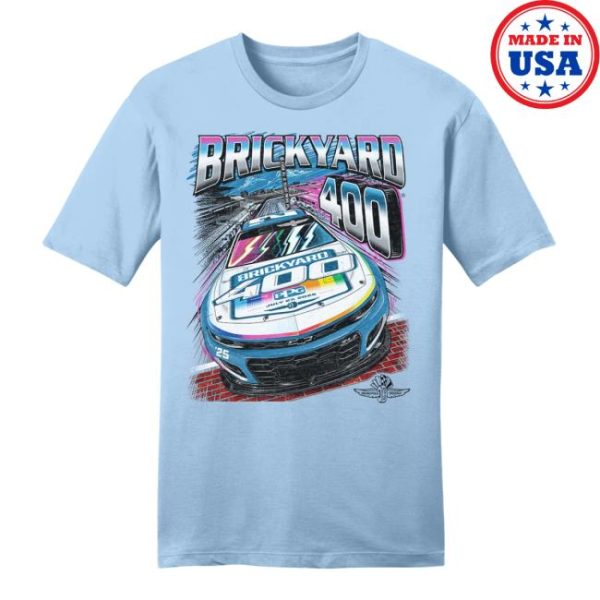 Indianapolis Motor Speedway Store Merch 2025 Brickyard 400 Throwback T-Shirt