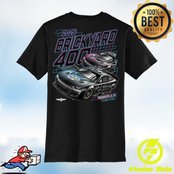 Indianapolis Motor Speedway Store Merch 2025 Brickyard 400 Ghost Car T-Shirt