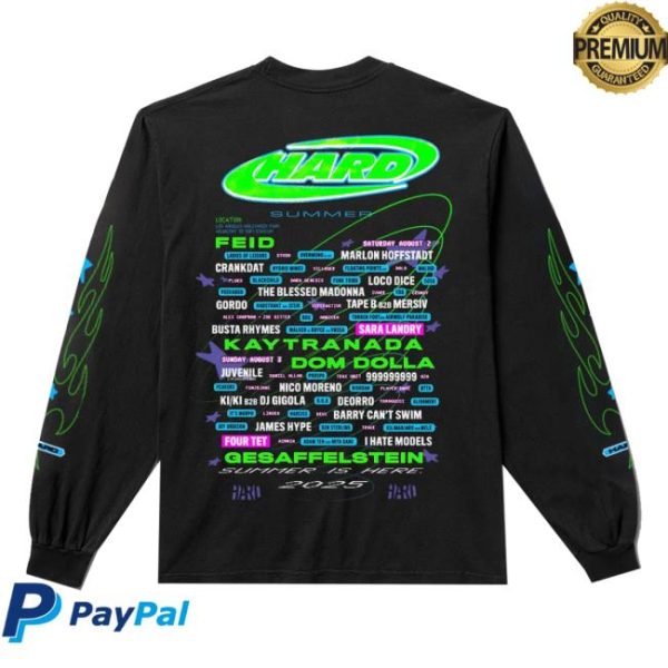 Insomniac Shop Store Merch Hard Team Lineup LS Tee