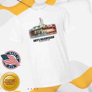Katzsdelicatessen Store Merch Katz’s Storefront Photo White T-Shirt
