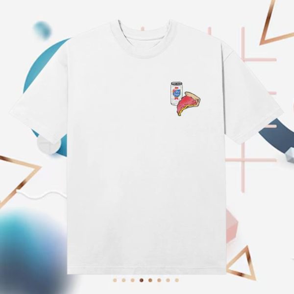 Old Style Beer Store Merch Color Pizza &Bar Tee