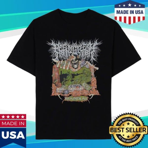 Wearebraindead Store Merch Brain Dead X Peeling Flesh Sound & Fury 2025 T-Shirt