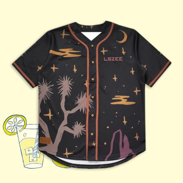 Lszee Music Store Merch Lszee Joshua Tree Baseball Jersey