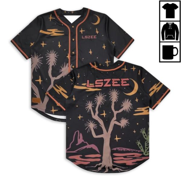 Lszee Music Store Merch Lszee Joshua Tree Baseball Jersey