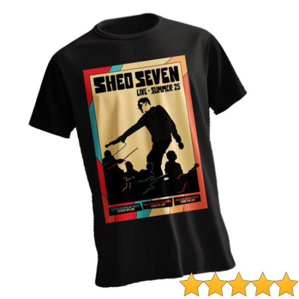 Shed Seven Store Merch Limited Edition Live Summer 25 T-Shirt
