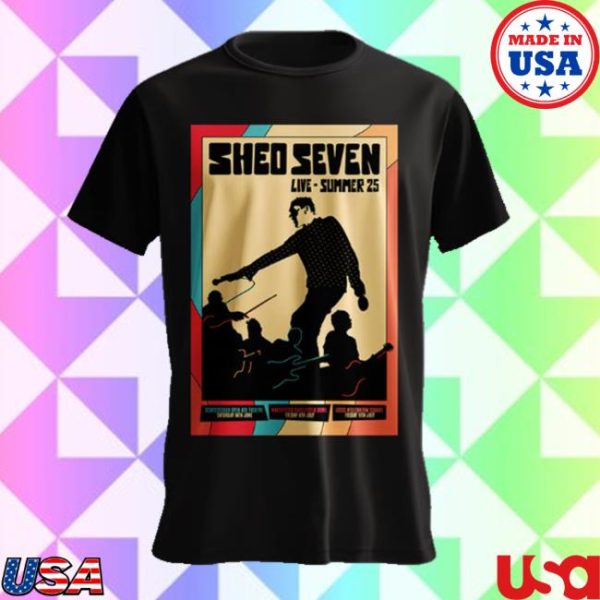 Shed Seven Store Merch Limited Edition Live Summer 25 T-Shirt