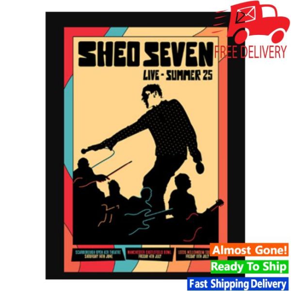 Shed Seven Store Merch Limited Edition Live Summer 25 T-Shirt