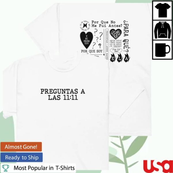 Universal Music Store Merch Preguntas A Las 11:11 Tracklist White Tee