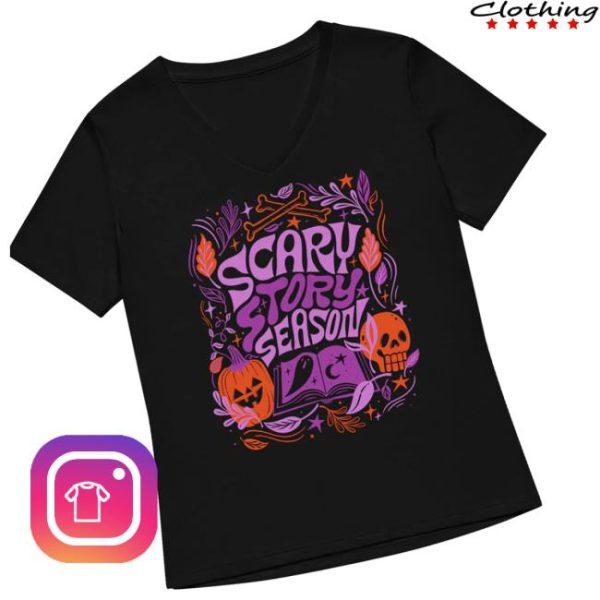 Outofprint Store Merch Scary Story Season Women’s V-Neck T-Shirt