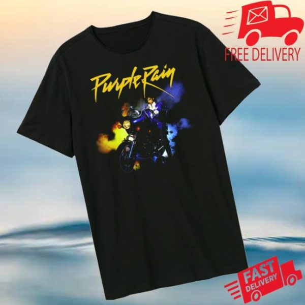 Amplified Clothing Store Merch Prince Purple Rain Motorcycle Shirt