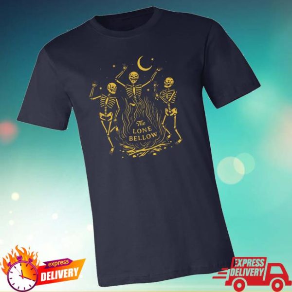 Thelonebellow Store Merch Unisex Skeleton Shirt