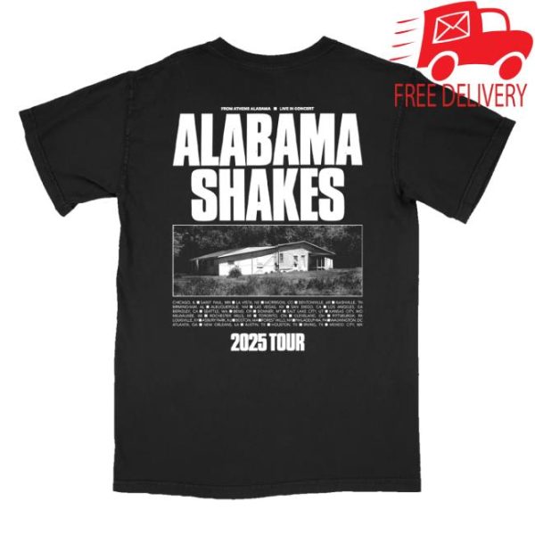 Alabama Shakes Merch Store Shop 2025 Tour Tee