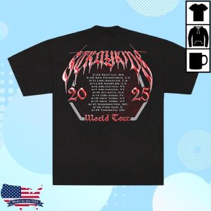 Stray Kids Store Merch Dominate Tour Black T-Shirt