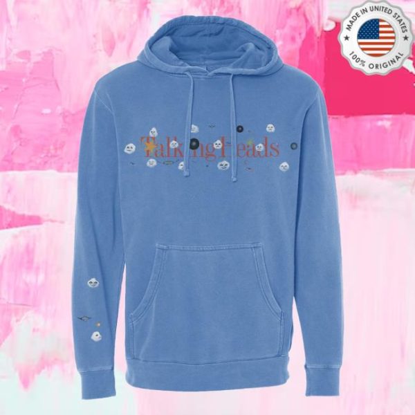 Talking Heads Official Store Merch Heads In The Sky Pullover Hoodie