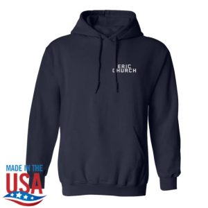 Eric Church Store Merch Red Rocks Event Navy Hoodie