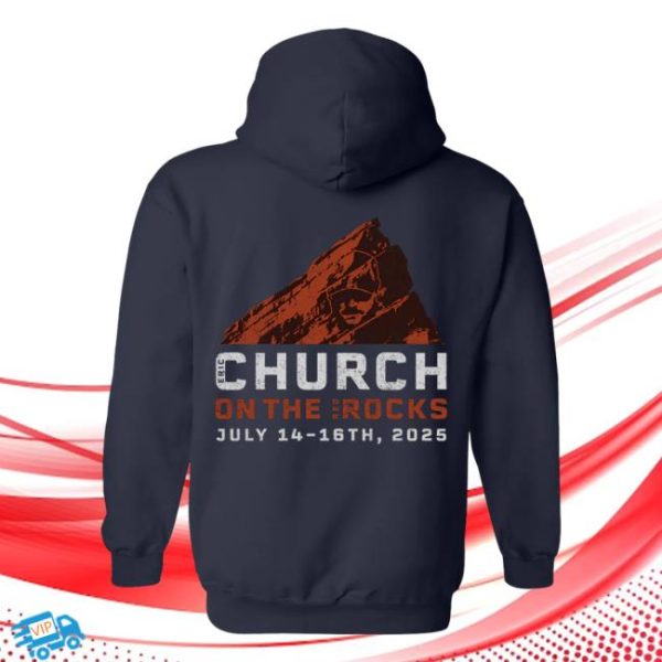 Eric Church Store Merch Red Rocks Event Navy Hoodie
