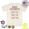 Eric Church Store Merch Red Rocks Event Black T-Shirt