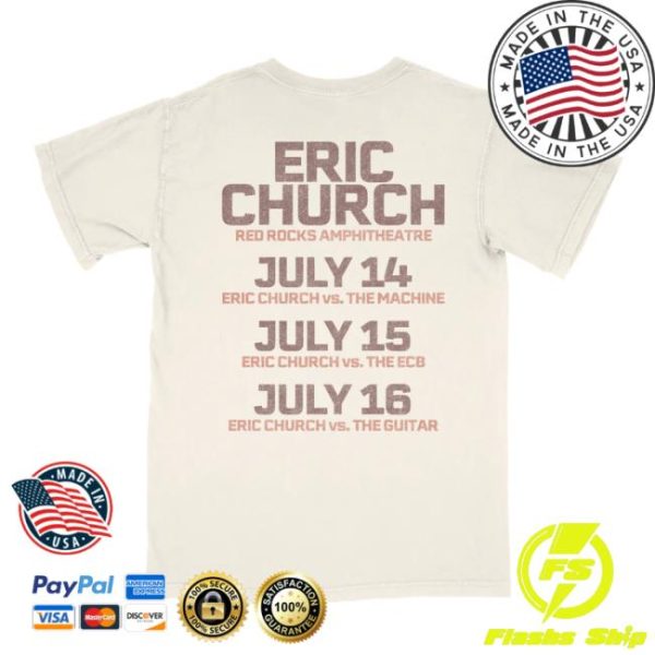 Eric Church Store Merch Red Rocks Event T-Shirt