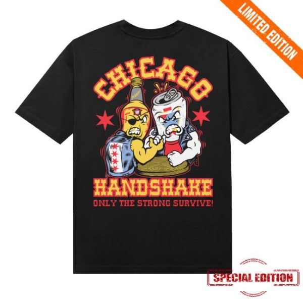Old Style Beer Merch Store Shop Chicago Handshake Tee