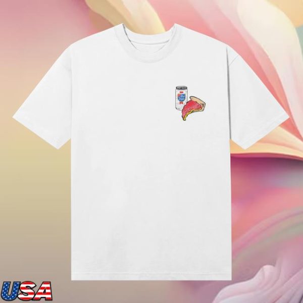 Old Style Beer Merch Store Shop Color Pizza Bar Tee