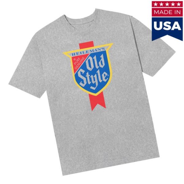 Old Style Beer Merch Store Shop Vintage Shield Tee