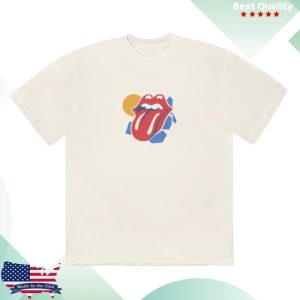 The Rolling Stones Shop Store Merch Beige Summer T-Shirt