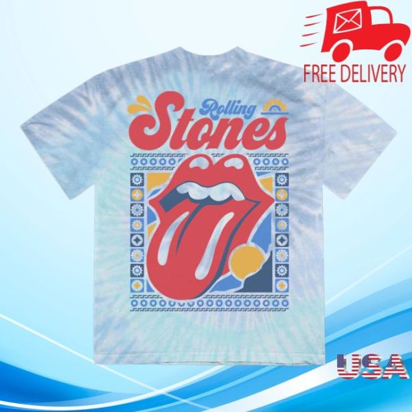 The Rolling Stones Shop Store Merch Tie Dye Summer T-Shirt