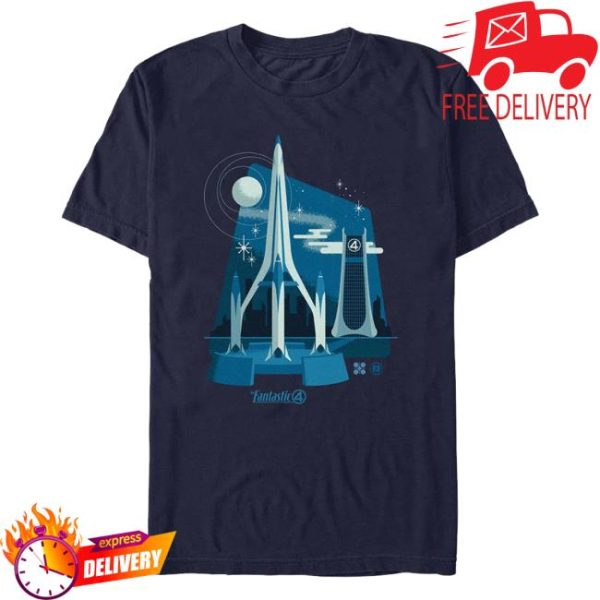 Cinemark Shop Store Merch The Fantastic Four First Steps Baxter Building T-Shirt