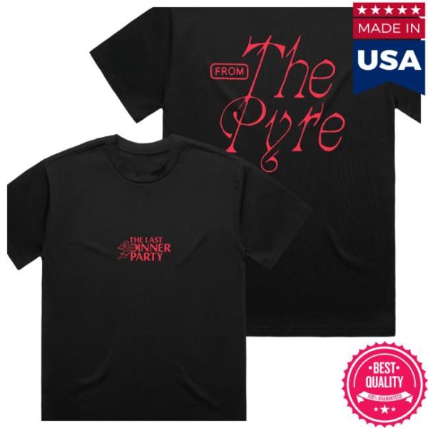 The Last Dinner Party Store Merch From The Pyre Black Logo T-Shirt