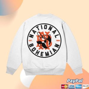 National Bohemian Store Merch National Bohemian White Crewneck