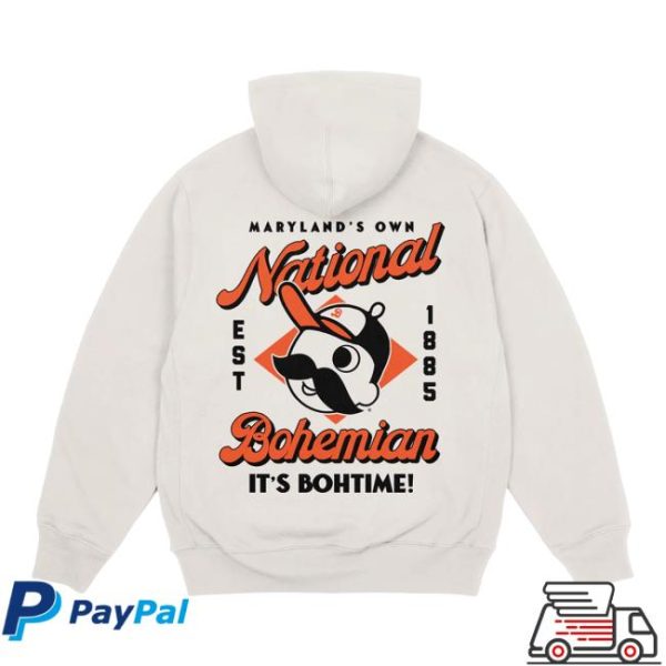 National Bohemian Store Merch Est. 1885 Sand Hoodie